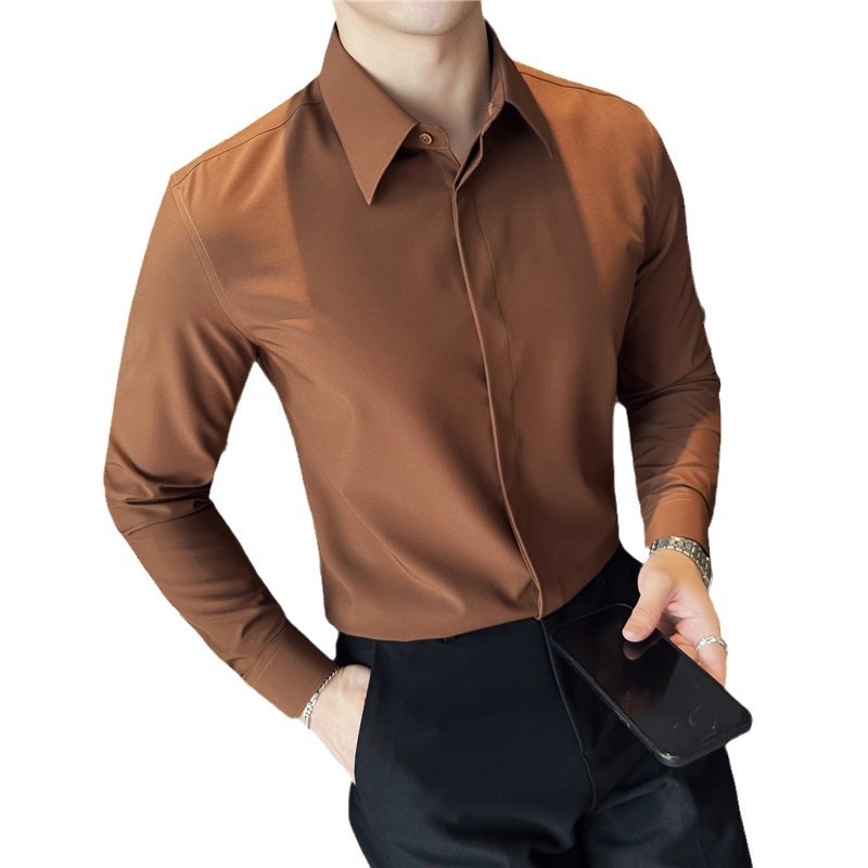 Košulja Slim-Fit, s flis podstavom, dugi rukavi, šiljasti ovratnik