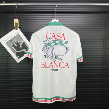 Férfi nyári rövidujjú ing és rövidnadrág szett, blokkos csíkos mintázat, laza szabás, lélegző anyag