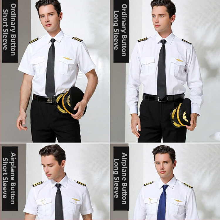 Vyrų pilotų uniforminiai marškiniai, medvilnė, 50% medvilnė, drėgmės nuvedimas, 2022 m. vasara