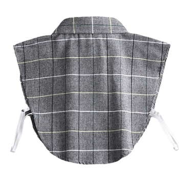 Αποσπώμενος γιακάς από βαμβάκι για πουκάμισο – τετράγωνου και μυτερού στυλ, μονόχρωμο σχέδιο, επένδυση από βαμβάκι, Φθινόπωρο 2023