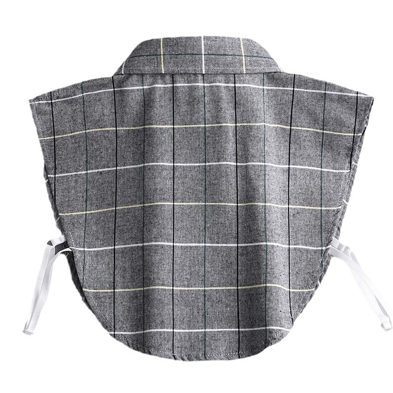 Αποσπώμενος γιακάς από βαμβάκι για πουκάμισο – τετράγωνου και μυτερού στυλ, μονόχρωμο σχέδιο, επένδυση από βαμβάκι, Φθινόπωρο 2023