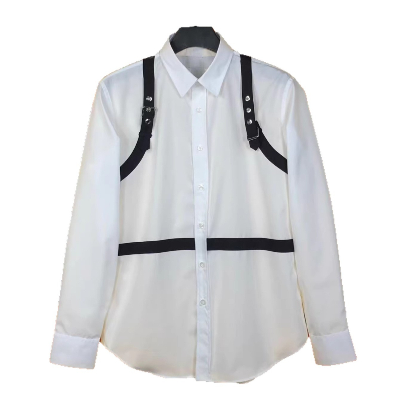 Férfi 100% pamut hosszú ujjú ing, slim fit, hegyes gallérral, színek összehangolt mintázattal