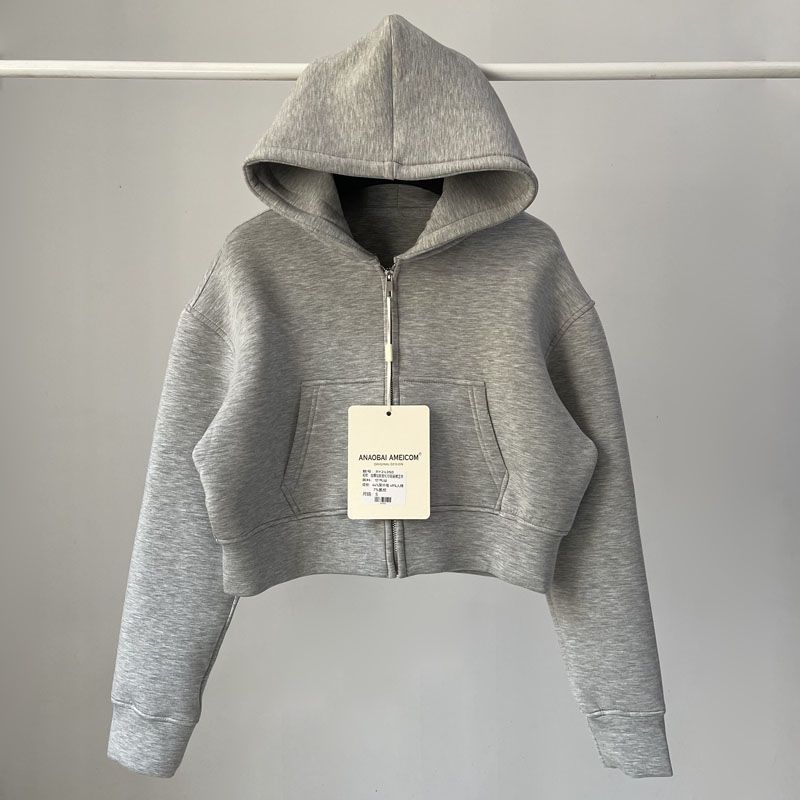 Hooded sweatshirt s materijom zraka, udoban kroj, Feifei rukavi, halter ovratnik, akril, sadržaj glavnog materijala 95%+, ženski urbani stil, jesen 2025
