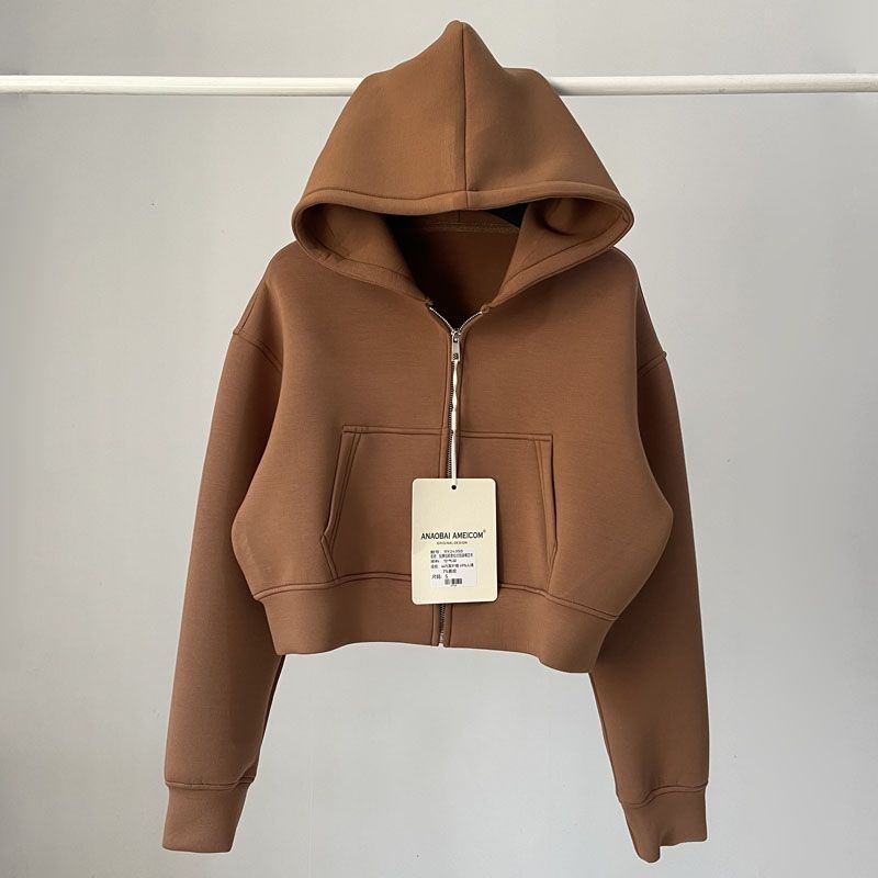 Hooded sweatshirt s materijom zraka, udoban kroj, Feifei rukavi, halter ovratnik, akril, sadržaj glavnog materijala 95%+, ženski urbani stil, jesen 2025