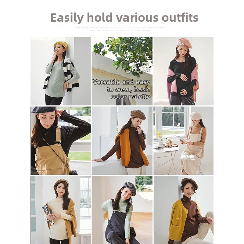 Grūtnieču pamata tops – pavasaris-rudens 2025, šaurs piegriezums, garas piedurknes, poliestera un spandeksa maisījums, 90–95% poliestera