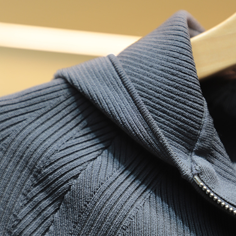 Moshuweiya 2025 őszi sokoldalú karcsú kapucnis kötött kardigán kétirányú cipzárral, hosszú ujjú, rövid hosszúság 40–50 cm, modell 5M19C