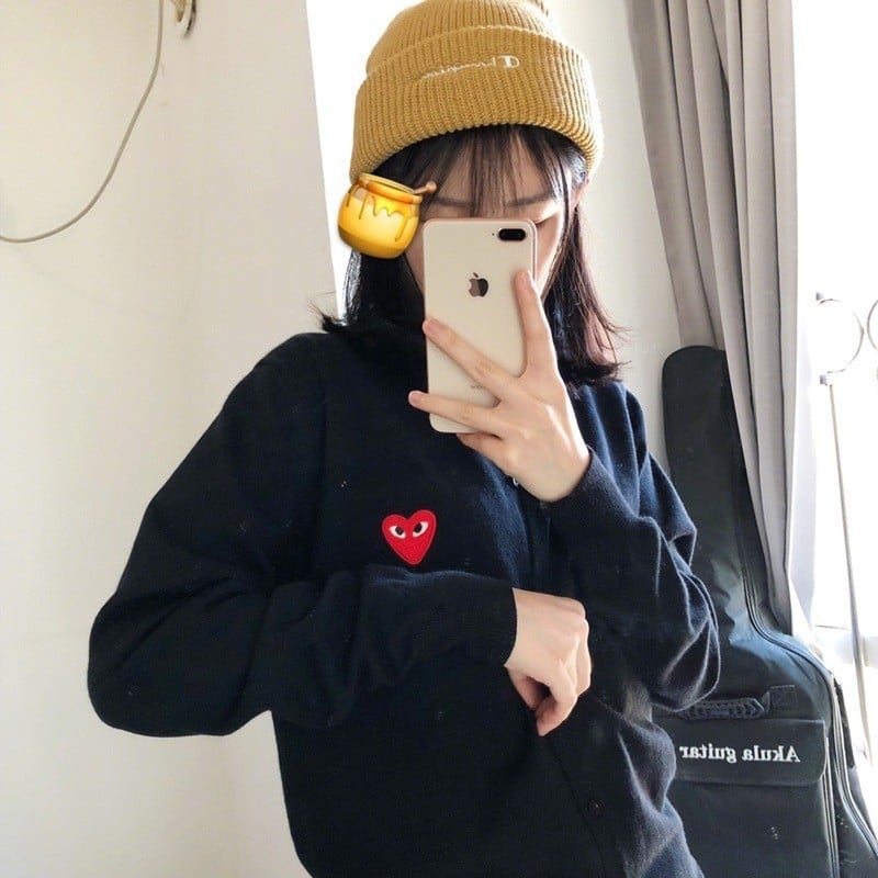 Vuneni kardigan džemper, japanskog stila, slobodan kroj, okrugli izrez, duge rukave