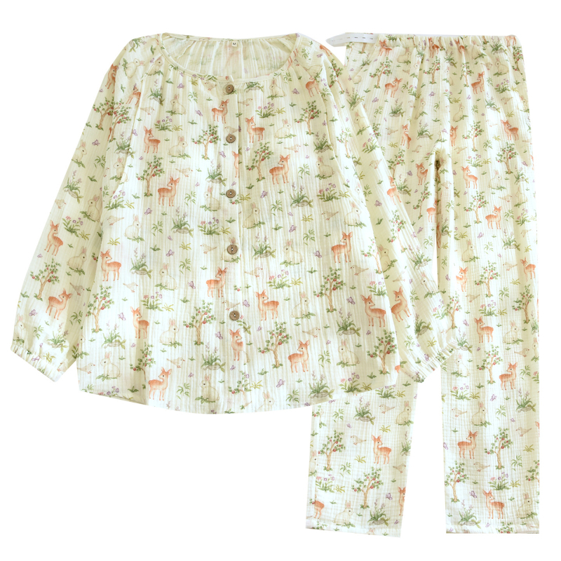 Postpartumski i trudnoćni komplet od 100% pamuka, japanski stil, jednostavan dizajn, za dojenje, kućna upotreba, proljeće i jesen
