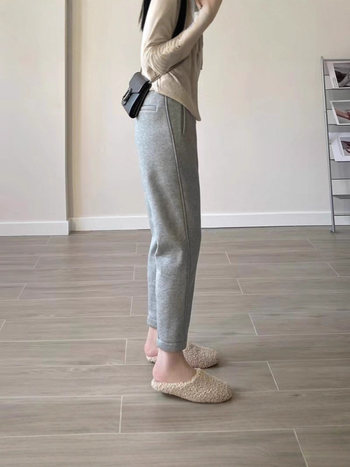 Παντελόνια εγκυμοσύνης, παχιά με επένδυση φλίς, άνετη γραμμή, υποστήριξη κοιλιάς, βαμβάκι 50–70%