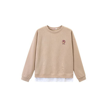 Пуловер за кърмене през пролетта и есента, памук 90%, средно дълъг топ, стилно облекло за майки