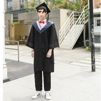 Akadēmiskā absolventu halāta, koledžas stilā, TR audums, PVC galvenais materiāls ≤30%, Āzijas iedvesots, mākslinieciskais vintage, vasara 2020