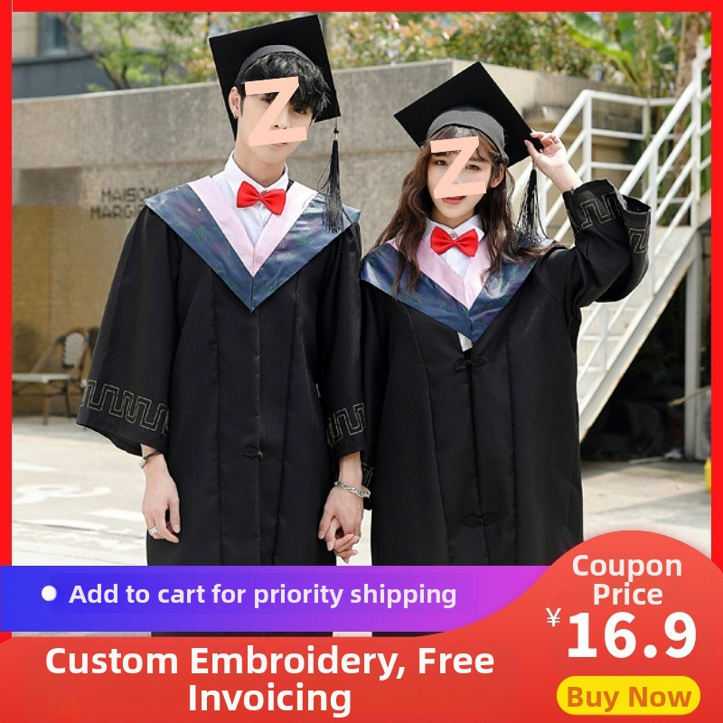 Akadēmiskā absolventu halāta, koledžas stilā, TR audums, PVC galvenais materiāls ≤30%, Āzijas iedvesots, mākslinieciskais vintage, vasara 2020