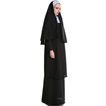 Halloween kostim časnoj sestri za žene, Milk Silk tkanina, glavni materijal poliester, Beauty embryo marka, za igru uloga i maškare