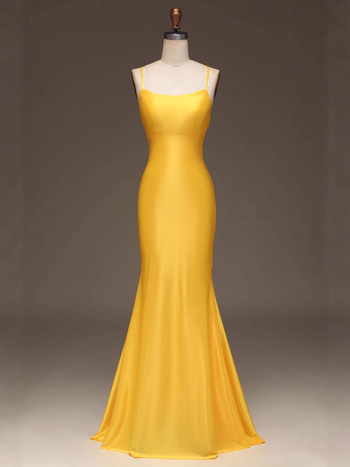 Rochie de seară lungă cu bretele spaghetti, decolteu în V, poliester, căptușeală din bumbac, lungime 147 cm