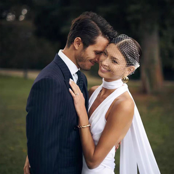 Elonia Voal Birdcage cu mărgele de perlă, plasă cu ochi mari, formă romb