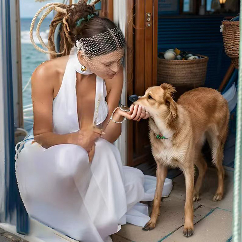 Elonia Voal Birdcage cu mărgele de perlă, plasă cu ochi mari, formă romb