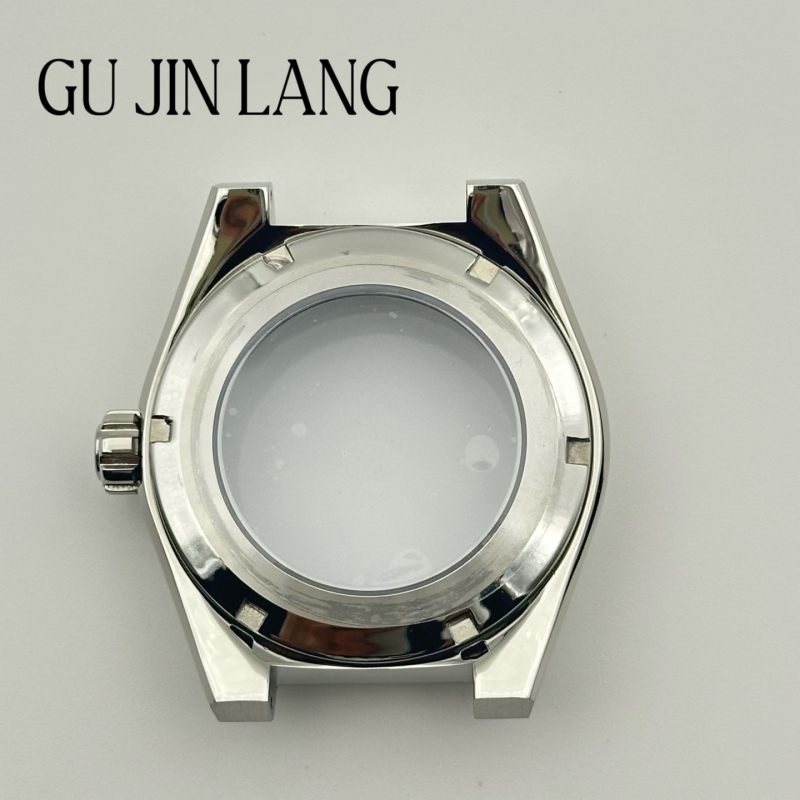 Mechanikus karóra tok, rozsdamentes acél, átlátszó hátsó, kompatibil NH35-ös mozgással — csomagolás: 1 db