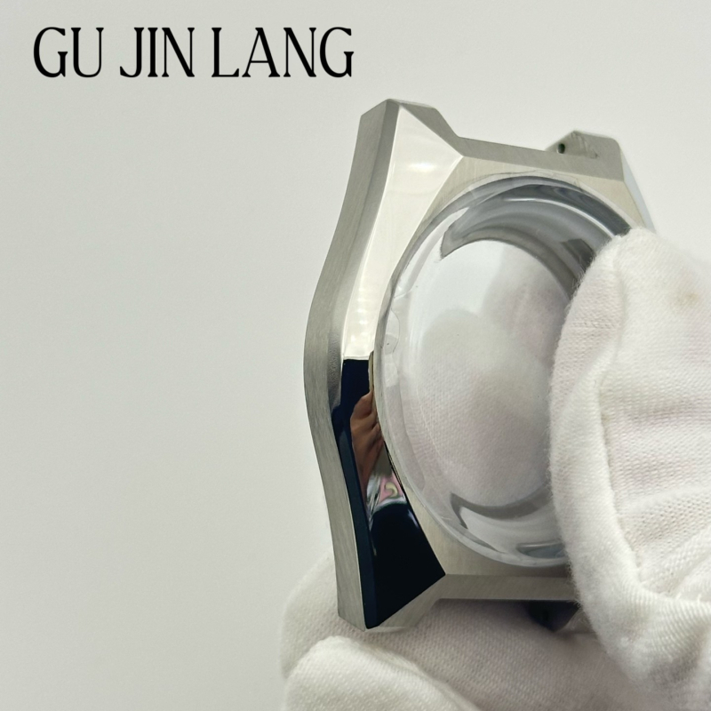 Mechanikus karóra tok, rozsdamentes acél, átlátszó hátsó, kompatibil NH35-ös mozgással — csomagolás: 1 db