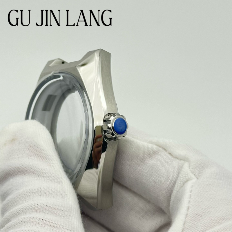 Mechanikus karóra tok, rozsdamentes acél, átlátszó hátsó, kompatibil NH35-ös mozgással — csomagolás: 1 db