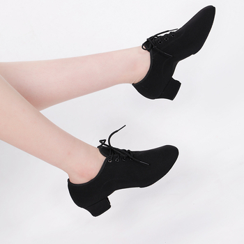Unisex suaugusiųjų šokių bateliai baleto ir latyno šokiams, minkšta guminė padas, kvėpuojantys, vidutinio kulno, tinkami vidaus ir lauko šokiams