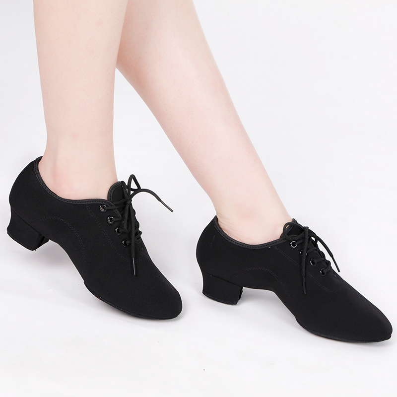 Unisex suaugusiųjų šokių bateliai baleto ir latyno šokiams, minkšta guminė padas, kvėpuojantys, vidutinio kulno, tinkami vidaus ir lauko šokiams