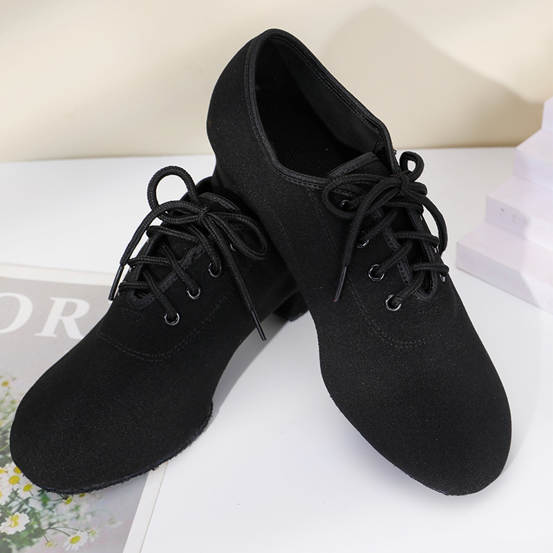 Unisex suaugusiųjų šokių bateliai baleto ir latyno šokiams, minkšta guminė padas, kvėpuojantys, vidutinio kulno, tinkami vidaus ir lauko šokiams