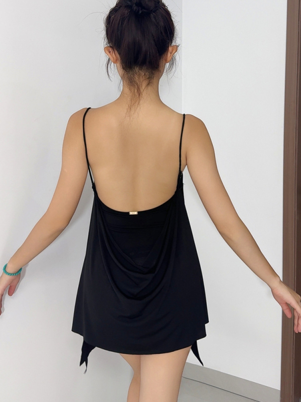 Sieviešu latīņu deju vienkomponenta top ar iekšējiem krūšu spilventiņiem, pavasaris 2025, audums Spandex, galvenā auduma sastāvs: Cits, auduma saturs ≤30%, seksīgs ielu hipstera stils