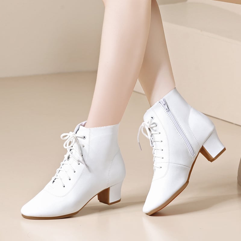 Aukštapadžių šokių bateliai moterims – kvadratinis šokis, lotynų šokis, lengvas dizainas, sintetinis odos