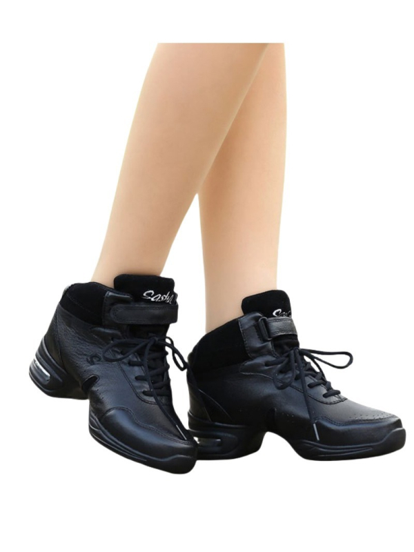 Bőr tánccipő gumírozott talppal – uniszex felnőtt, felső része nylonbőr, könnyű, kopásálló, ütéscsillapító, modern és latin tánchoz