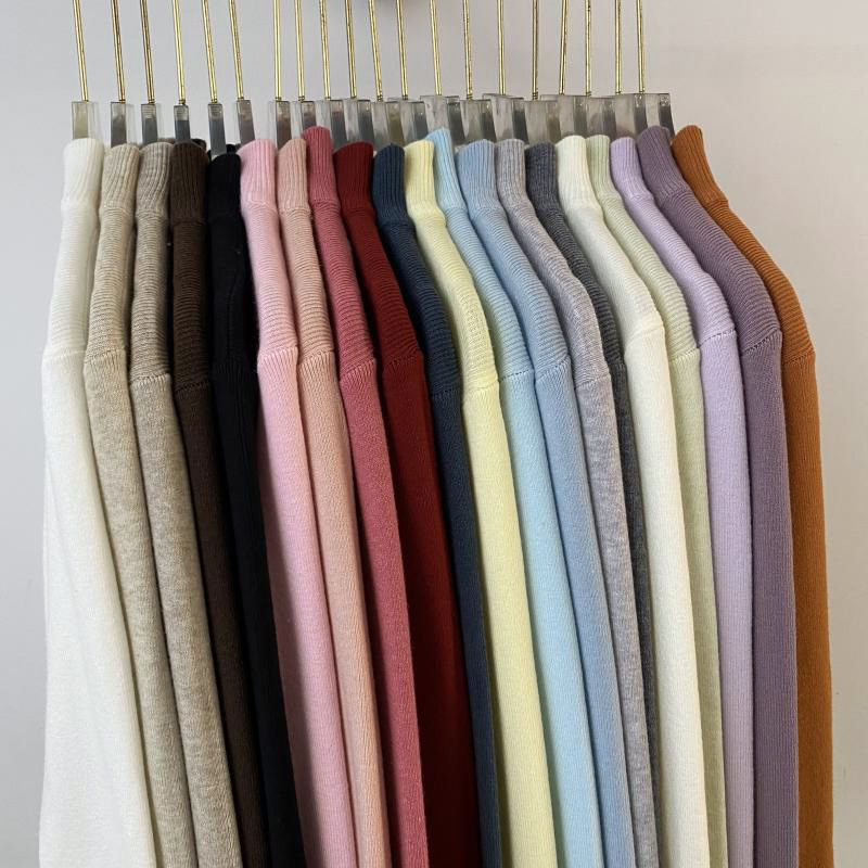 Πουλόβερ με κουκούλα και μισοψηλό λαιμό - μακριά μανίκια, μίγμα ακρυλικών ινών 30-50%, στυλ Ιαπωνο-Κορεάτικο casual