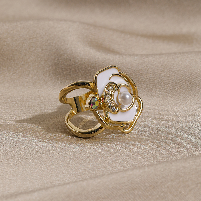 Cataramă pentru eșarfă cu pietre, stil coreean pentru femei, finisaj diamantat, cristal alb, personalizare disponibilă