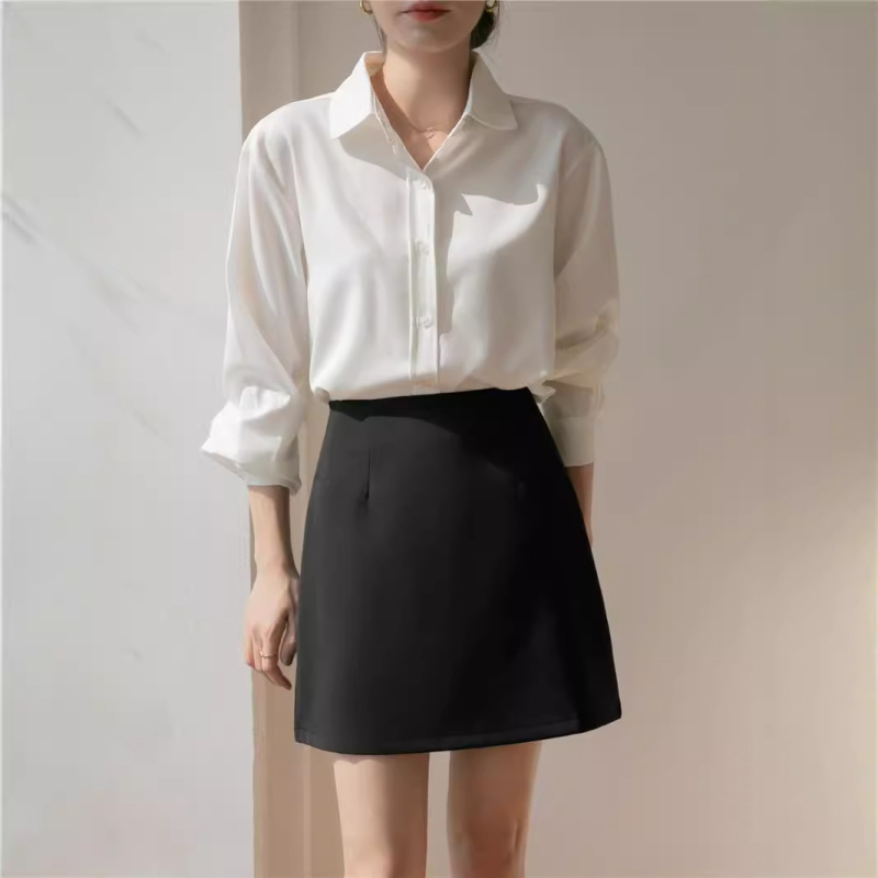 Dámska košeľa s dlhým rukávom, zmes bavlny-poliester, geometrický vzor, casual kardigán štýl, voľný strih