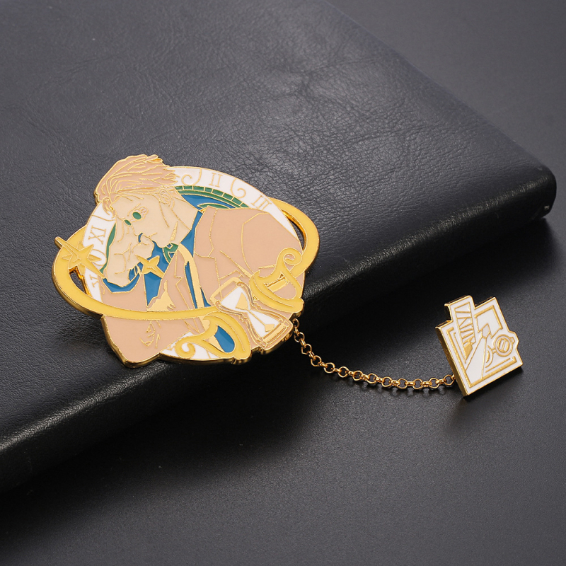 Jujutsu Kaisen broš: kahepoolsed alumiiniumist broš Gojo Satoru, Itadori Yuji ja Ryomen Sukuna – õlilaadse tilga viimistlus, päritolu Yiwu, mudel XZ1122