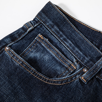 Férfi farmernadrág, egyenes szabás, magas derék, cipzár, 98% pamut, enzimes mosás