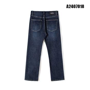 Férfi farmernadrág, egyenes szabás, magas derék, cipzár, 98% pamut, enzimes mosás