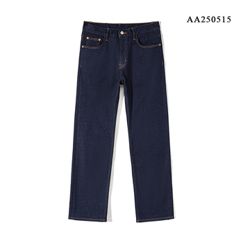 Férfi farmernadrág, vastagított, bolyhosított felület, magas derekú, cipzár, őszi 2025