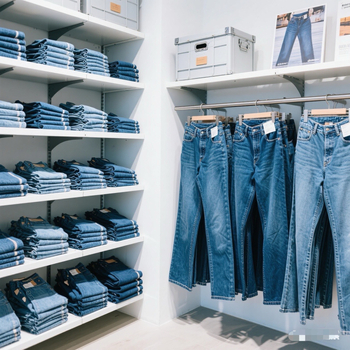 Jeansi femei drept talie înaltă, amestec bumbac-spandex (80-90% bumbac, sub 30% spandex), fermoar, stil casual