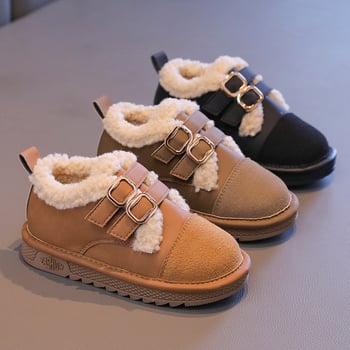 Korėjiečio stiliaus vaikų Birkenstock bateliai, viršus iš anti-velveto, Velcro užsegimas, stora gumos pada, unisex