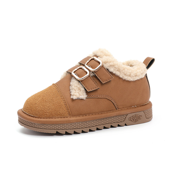 Korėjiečio stiliaus vaikų Birkenstock bateliai, viršus iš anti-velveto, Velcro užsegimas, stora gumos pada, unisex