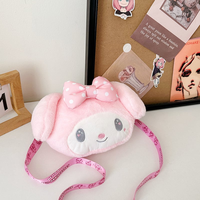 Geantă Tote rotundă din pluș, închidere cu fermoar, buzunar interior cu fermoar și bretele duble