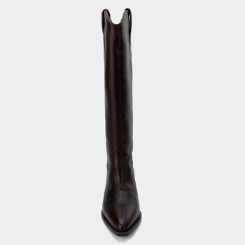 Viteške čizme s gornjim dijelom od super vlakana, oštar vrh, debeli pet 3-5 cm, gumena potplat