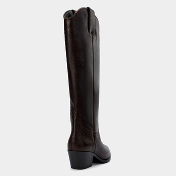 Viteške čizme s gornjim dijelom od super vlakana, oštar vrh, debeli pet 3-5 cm, gumena potplat