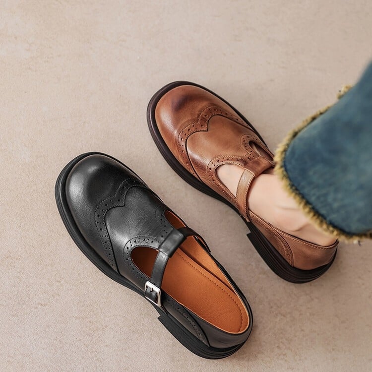 Loaferi pentru femei, vârf rotund, PU partea superioară, toc mediu 3–5 cm, talpă din cauciuc, stil european și american