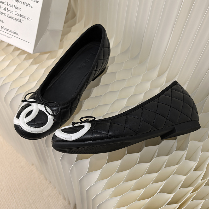 Pantofi dama PU — vârf rotund, partea superioară PU, toc mic, talpă din cauciuc