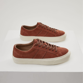 Pantofi sport din pânză pentru bărbați, cu talpă joasă, din piele intoarsă, căptușeală din microfibră, talpă din cauciuc