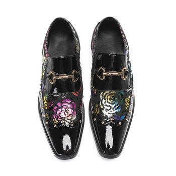 Muški loafersi - Gornji dio od prave kože; Oštar nos; Slip-on dizajn; Nizak potpetica 1–3 cm; PU uložak