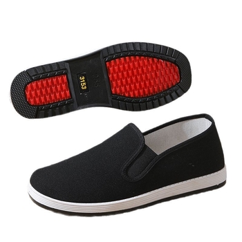 Adidași slip-on din canvas, stil Beijing, unisex, talpă joasă, respirabili, absorbție a șocurilor