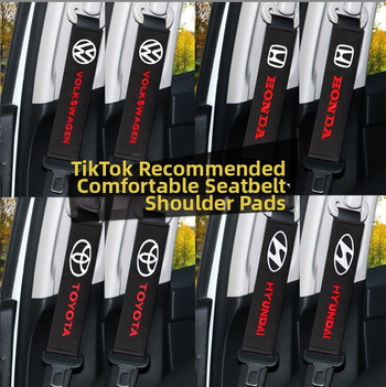 Perne pentru centură de siguranță auto – design extins pentru interior, foarte moi și groase, 100% bumbac; greutate 50 g; imprimare logo disponibil; personalizabil