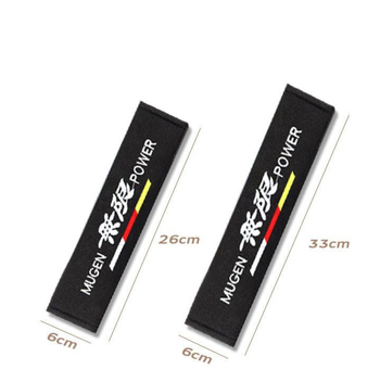 Perne pentru centură de siguranță auto – design extins pentru interior, foarte moi și groase, 100% bumbac; greutate 50 g; imprimare logo disponibil; personalizabil