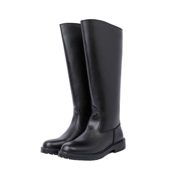 Cizme de cavaler unisex – tibie înaltă, fermoar lateral, partea superioară PU, talpă EVA, impermeabile